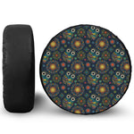 Bohemian Owl Pattern Print Tire Cover