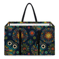 Bohemian Owl Pattern Print Utility Tote Bag
