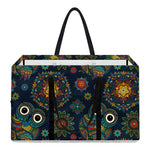 Bohemian Owl Pattern Print Utility Tote Bag