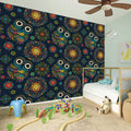 Bohemian Owl Pattern Print Wall Sticker