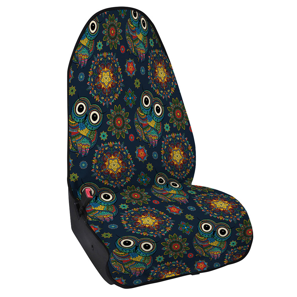 Bohemian Owl Pattern Print Waterproof Car Seat Cover