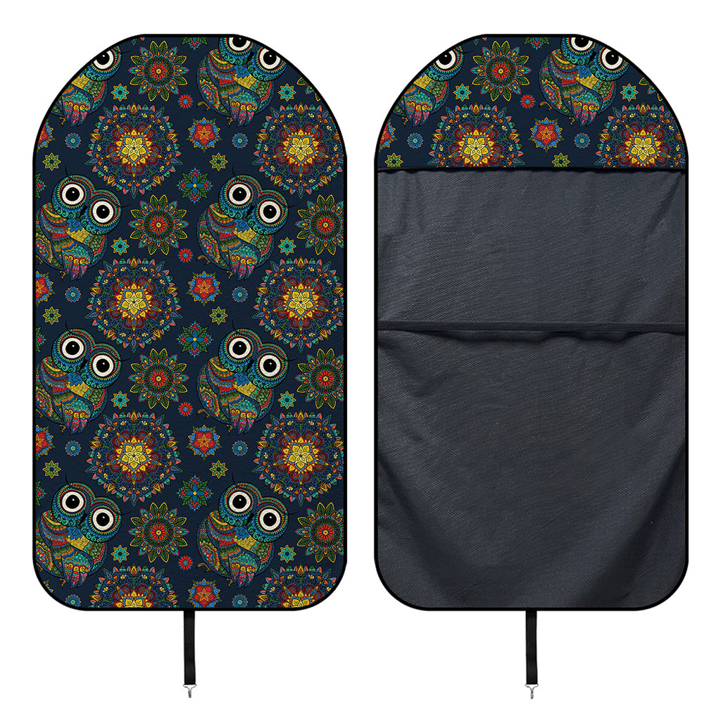 Bohemian Owl Pattern Print Waterproof Car Seat Cover