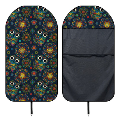 Bohemian Owl Pattern Print Waterproof Car Seat Cover