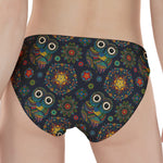 Bohemian Owl Pattern Print Women's Panties