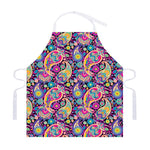 Bohemian Paisley Pattern Print Adjustable Apron