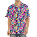 Bohemian Paisley Pattern Print Aloha Shirt