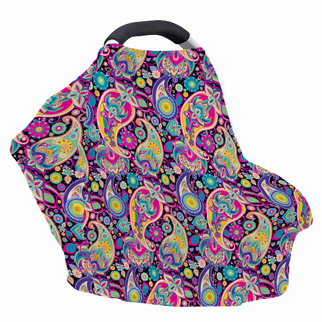 Bohemian Paisley Pattern Print Baby Seat Cover