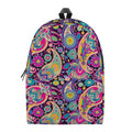 Bohemian Paisley Pattern Print School Backpack
