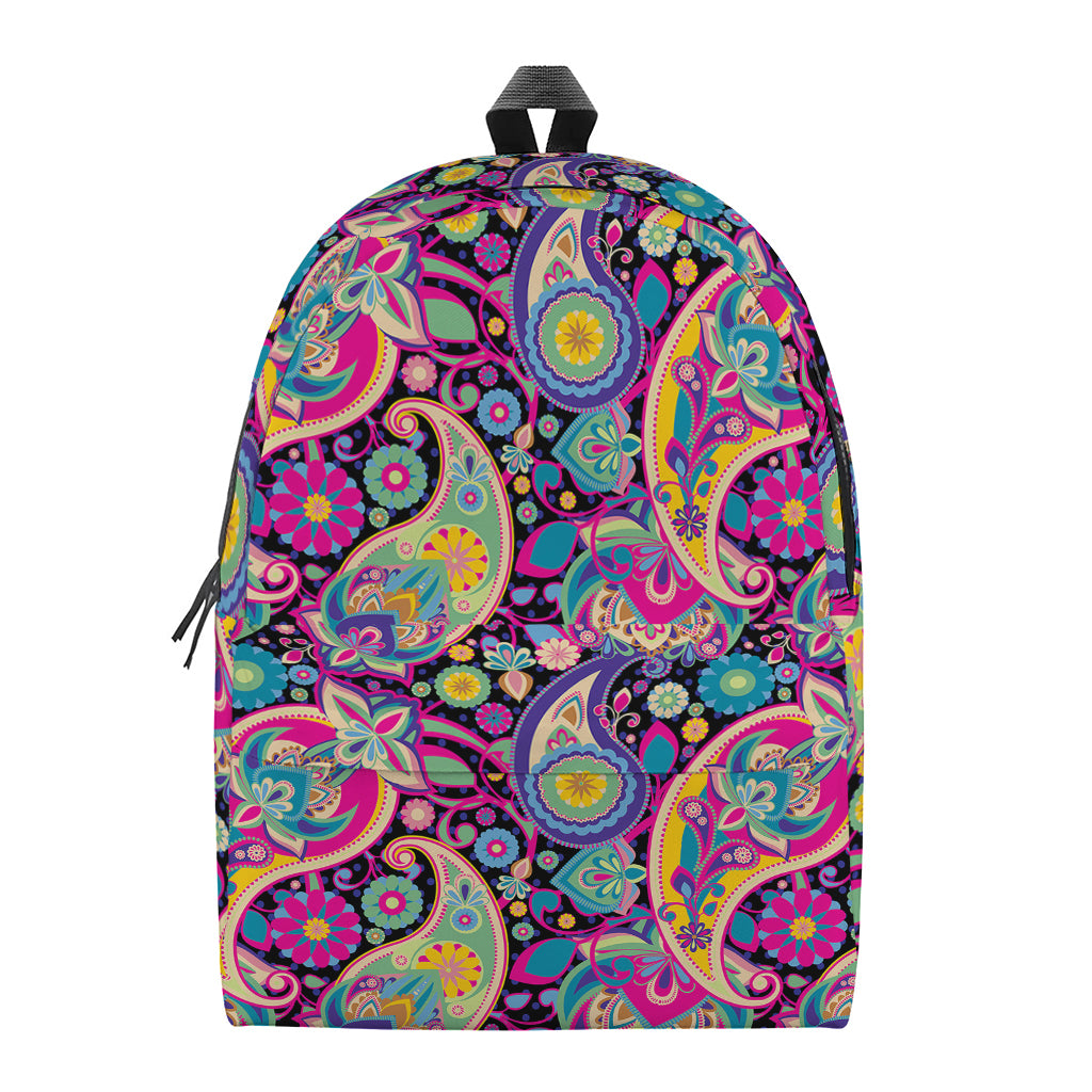 Bohemian Paisley Pattern Print Backpack