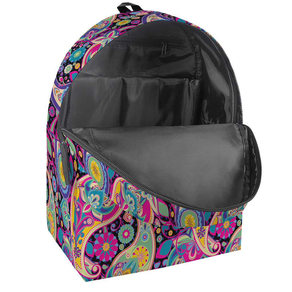 Bohemian Paisley Pattern Print Backpack