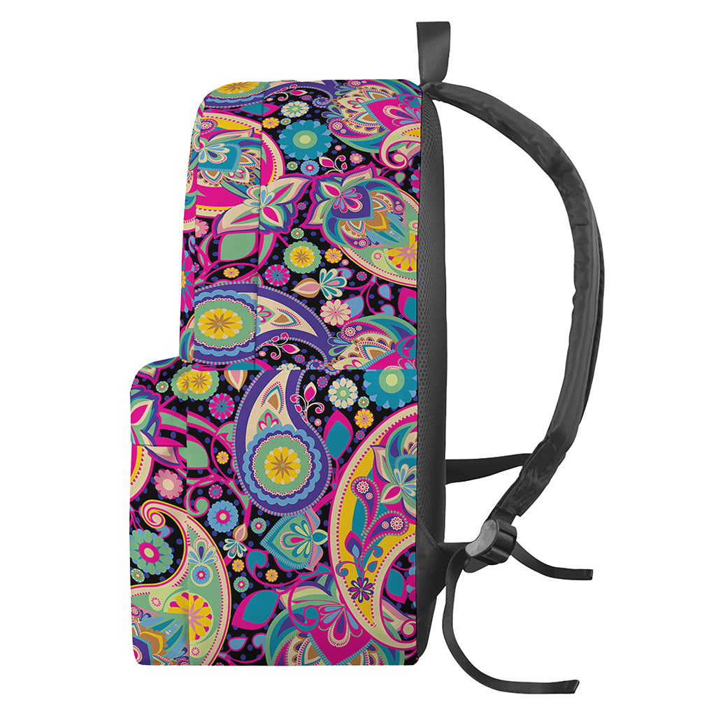 Bohemian Paisley Pattern Print Backpack