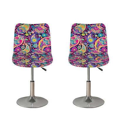 Bohemian Paisley Pattern Print Bar Stool Covers