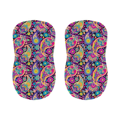 Bohemian Paisley Pattern Print Bar Stool Covers