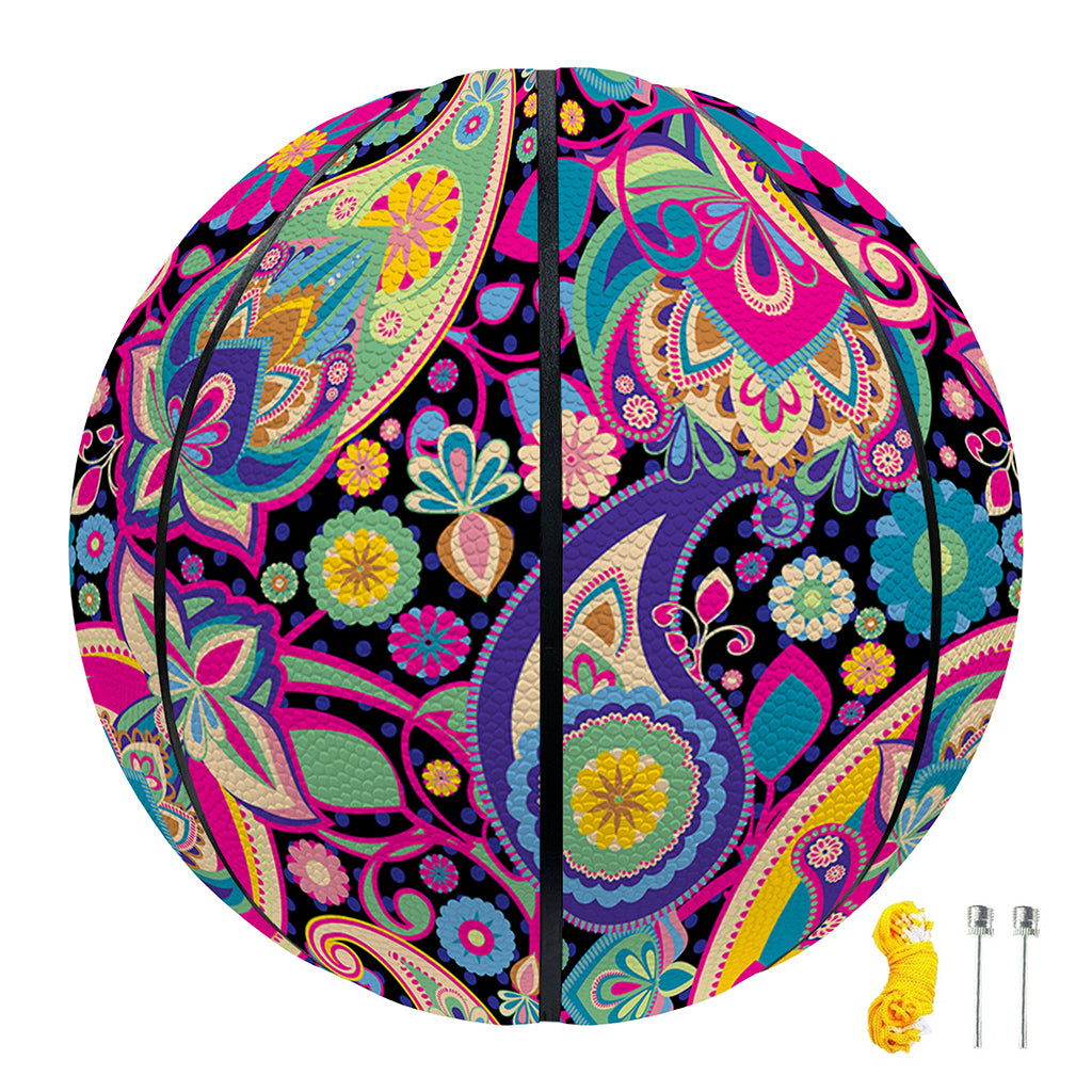 Bohemian Paisley Pattern Print Basketball
