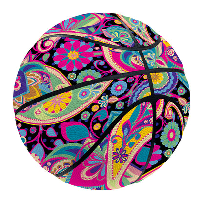 Bohemian Paisley Pattern Print Basketball