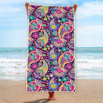 Bohemian Paisley Pattern Print Beach Towel