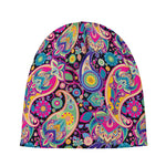 Bohemian Paisley Pattern Print Beanie