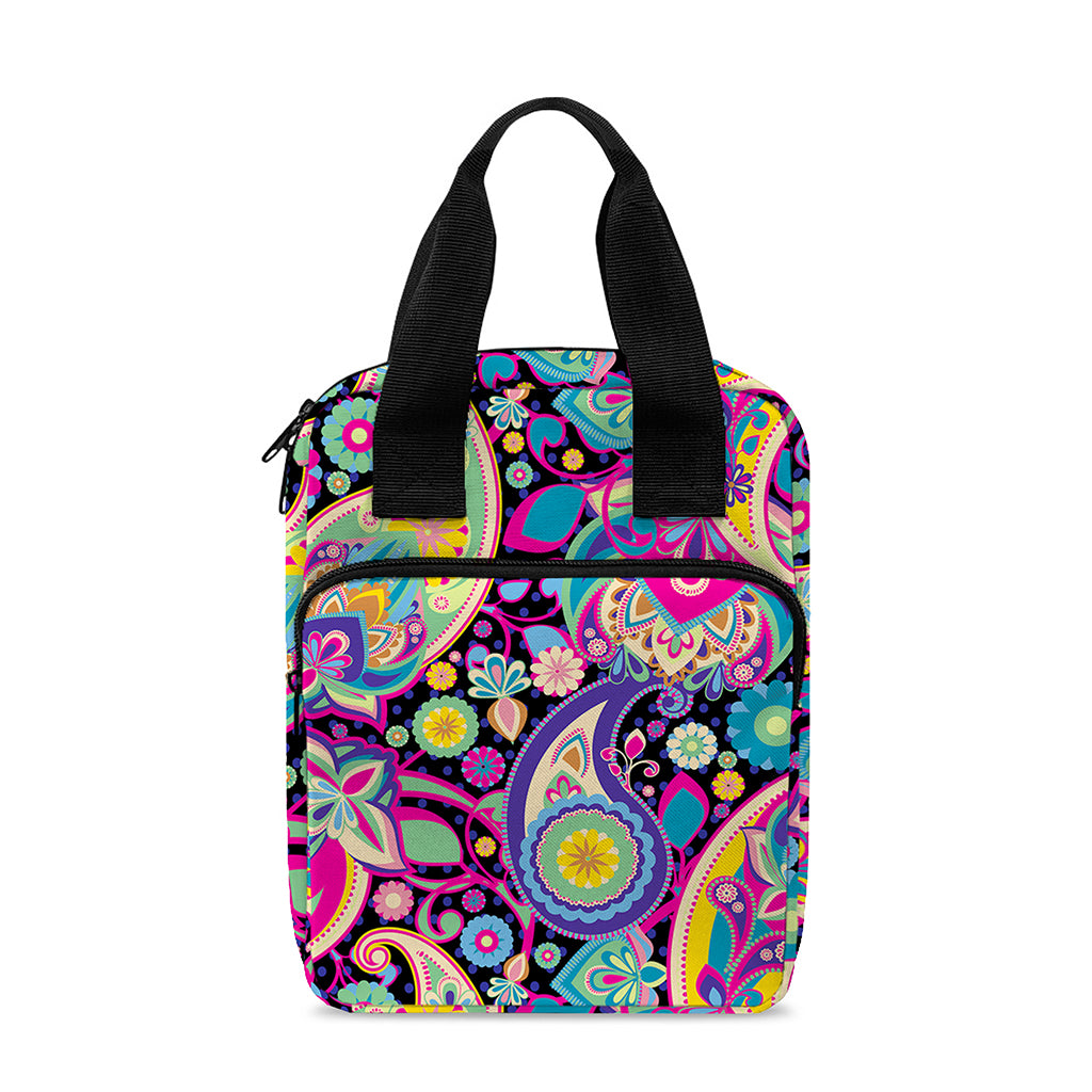 Bohemian Paisley Pattern Print Bible Tote Bag