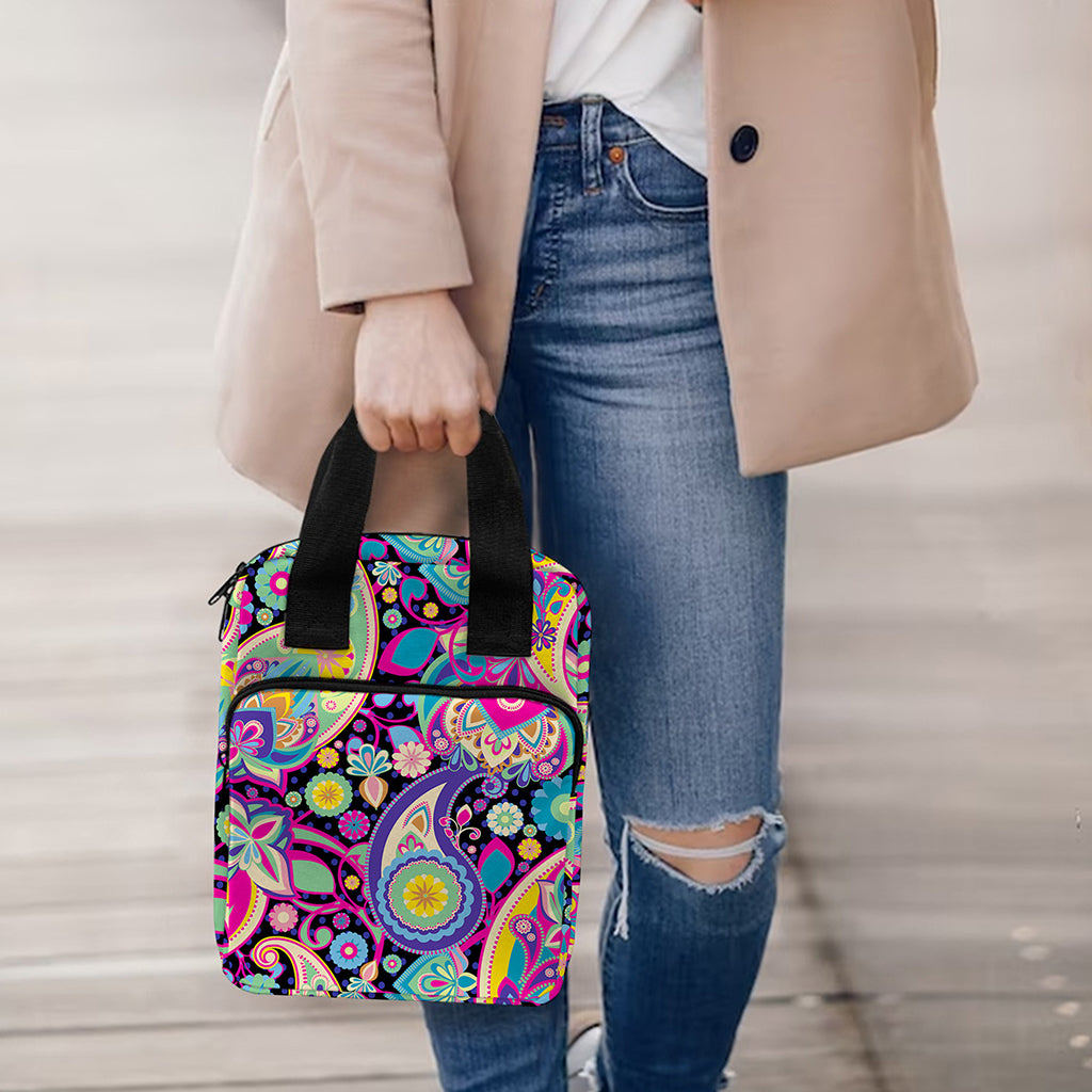 Bohemian Paisley Pattern Print Bible Tote Bag