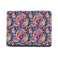 Bohemian Paisley Pattern Print Bifold Wallet