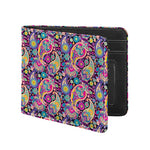 Bohemian Paisley Pattern Print Bifold Wallet