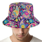 Bohemian Paisley Pattern Print Bucket Hat