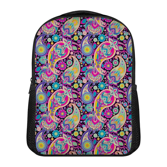 Bohemian Paisley Pattern Print Casual Backpack