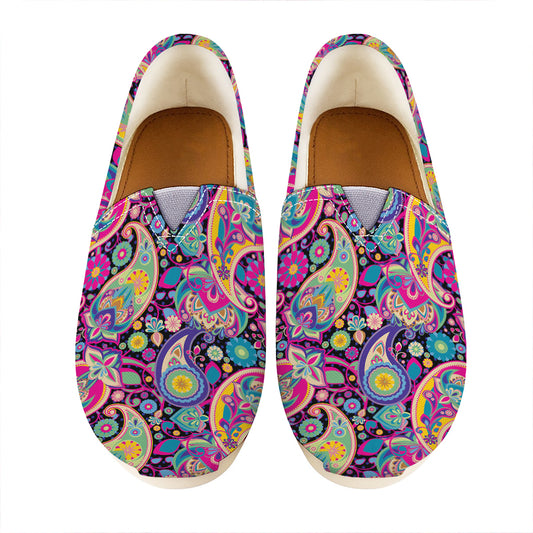 Bohemian Paisley Pattern Print Casual Shoes