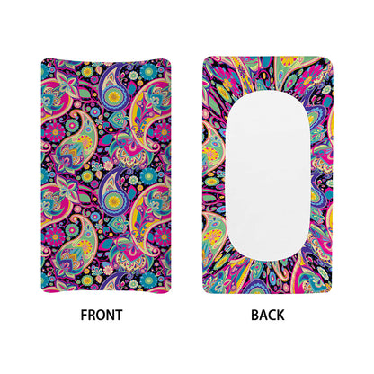 Bohemian Paisley Pattern Print Changing Pad Cover