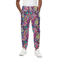 Bohemian Paisley Pattern Print Cotton Sweatpants