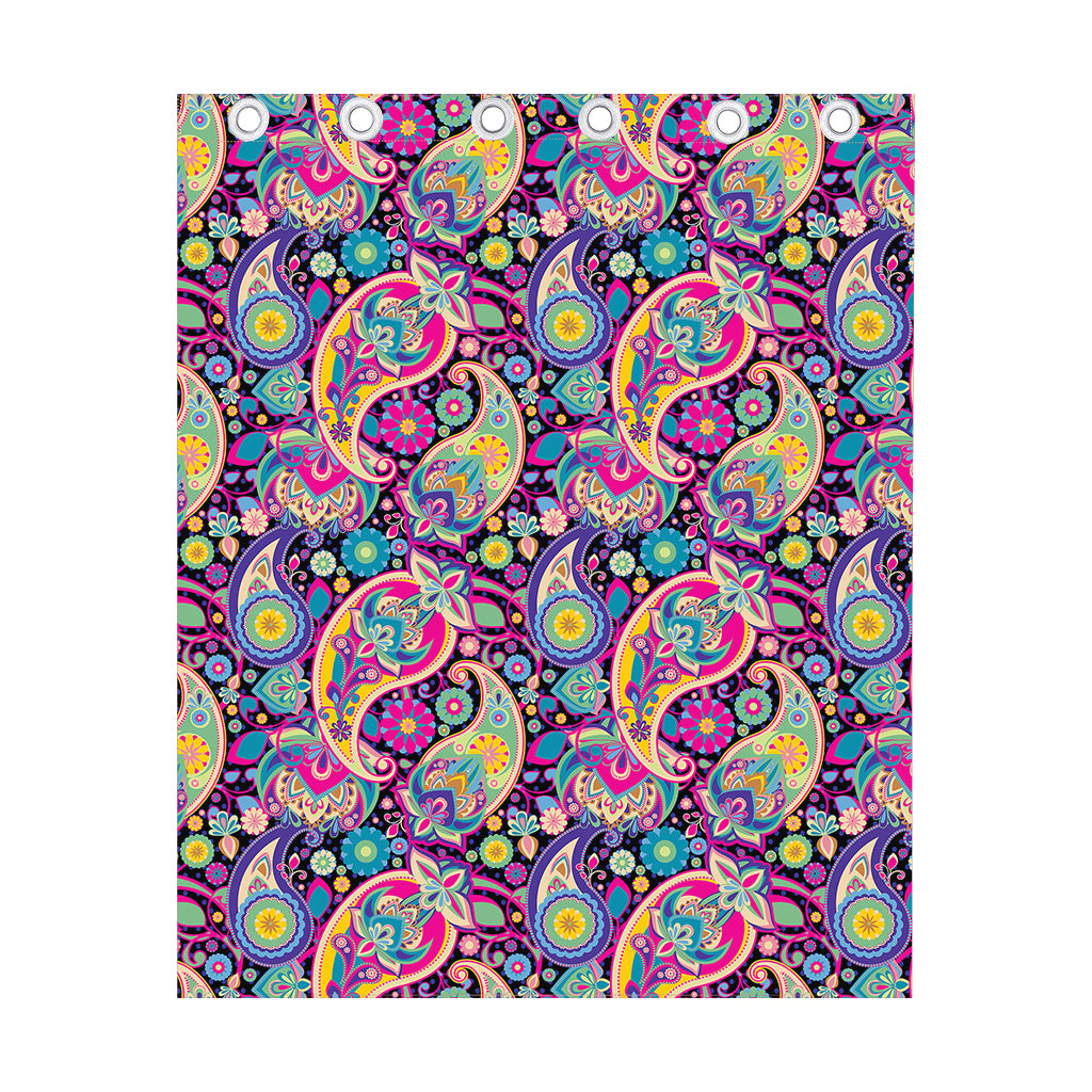 Bohemian Paisley Pattern Print Curtain