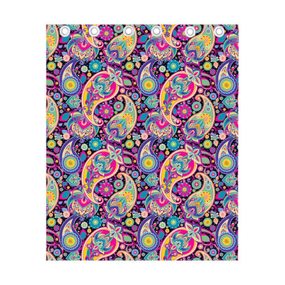 Bohemian Paisley Pattern Print Curtain