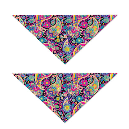 Bohemian Paisley Pattern Print Dog Bandana