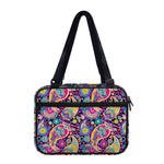 Bohemian Paisley Pattern Print Double Strap Bible Bag