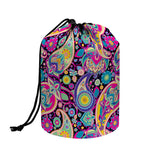 Bohemian Paisley Pattern Print Drawstring Makeup Bag