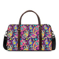Bohemian Paisley Pattern Print Duffel Bag
