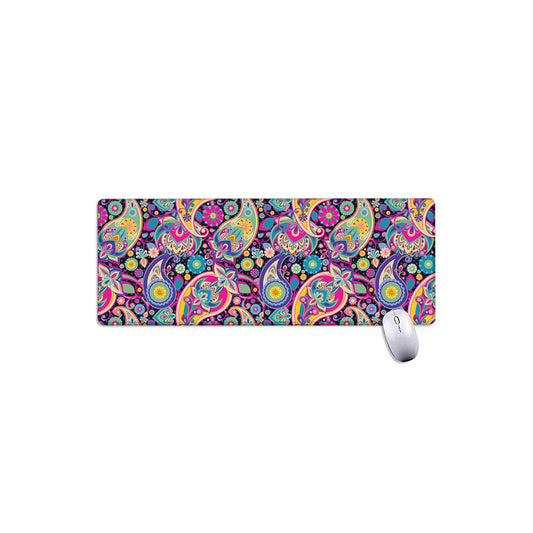 Bohemian Paisley Pattern Print Extended Mouse Pad