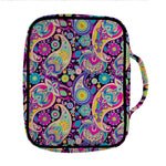 Bohemian Paisley Pattern Print Front Pocket Bible Bag