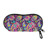 Bohemian Paisley Pattern Print Glasses Case