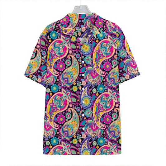 Bohemian Paisley Pattern Print Hawaiian Shirt