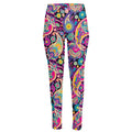 Bohemian Paisley Pattern Print High-Waisted Pocket Leggings