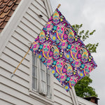 Bohemian Paisley Pattern Print House Flag