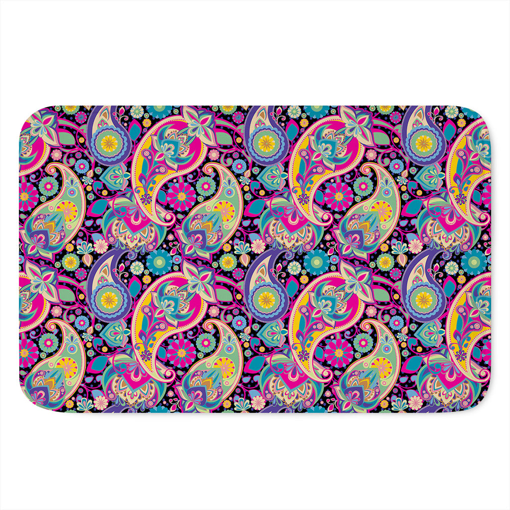 Bohemian Paisley Pattern Print Indoor Door Mat