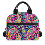 Bohemian Paisley Pattern Print Insulated Lunch Bag