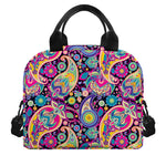 Bohemian Paisley Pattern Print Insulated Lunch Bag