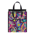 Bohemian Paisley Pattern Print Insulated Lunch Tote