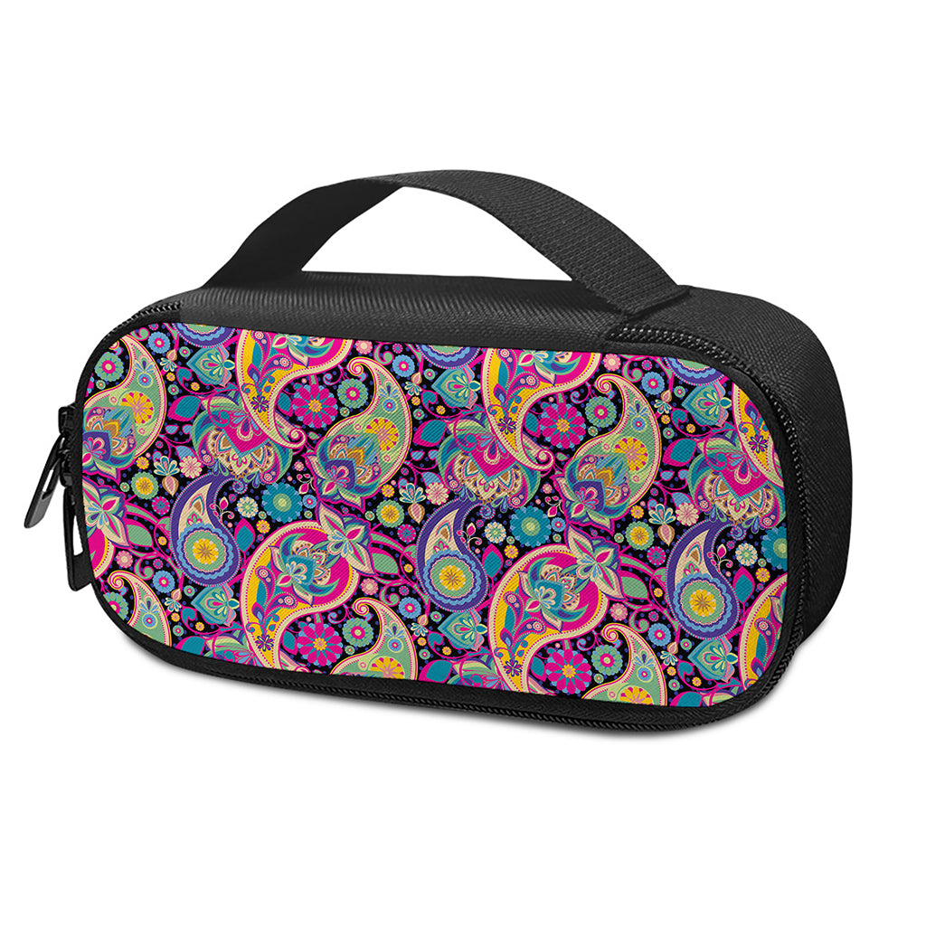 Bohemian Paisley Pattern Print Insulin Cooler Travel Case