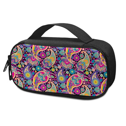 Bohemian Paisley Pattern Print Insulin Cooler Travel Case