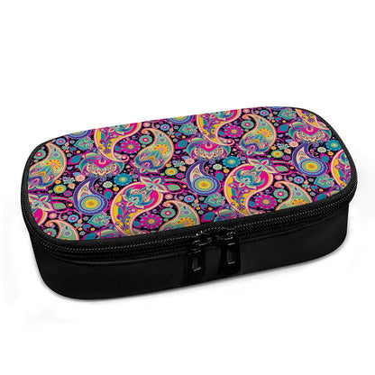 Bohemian Paisley Pattern Print Insulin Cooler Travel Case