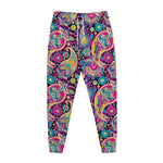 Bohemian Paisley Pattern Print Jogger Pants